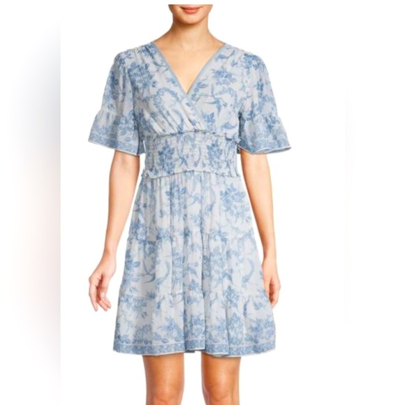 MAX STUDIO
Floral Georgette Tiered Dress
size M - Picture 1 of 5